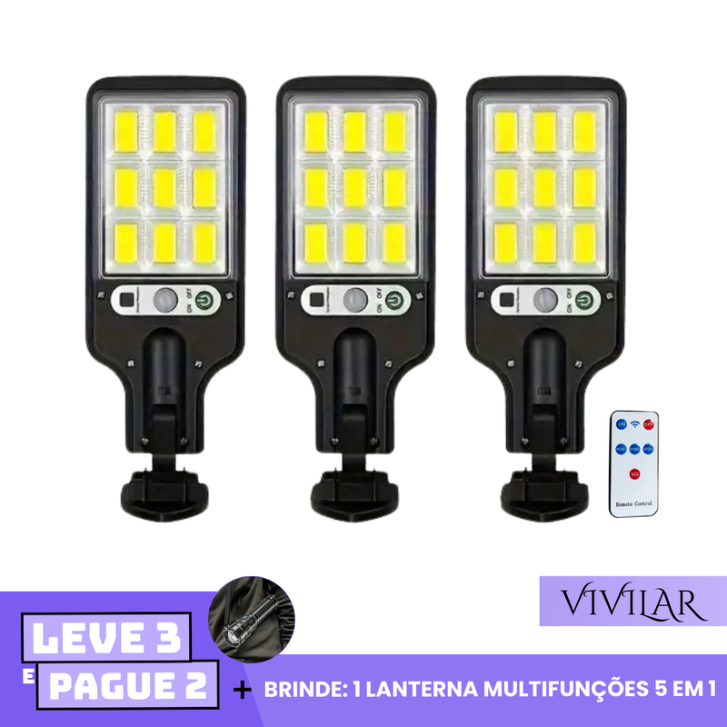 [Leve 3 Pague 2] Refletor Solar EcoLight Máxima Economia Até 70% de Energia + BRINDE: 1 Lanterna Multifuncional 5 em 1