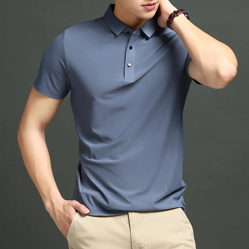 Camisas Polo em Tecido Premium Ice Silk! |COMPRE 3 & LEVE 5|